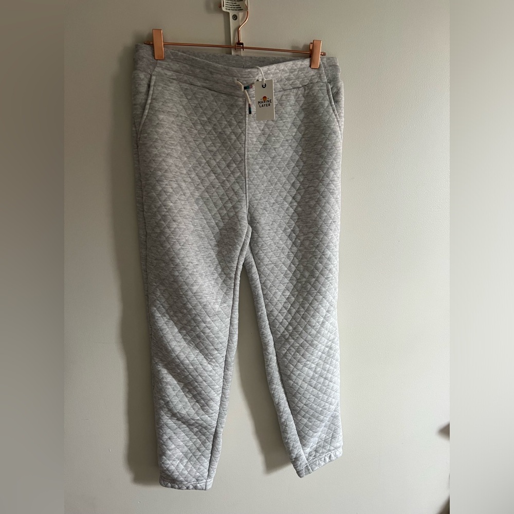 NWT Marine Layer Corbet Jogger in Light Heather Grey